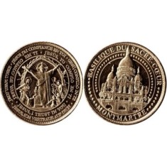 Franta 2025 - medal aurit, Basilique - JESUS J'AI CONFIANCE EN TOI