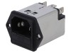 Conector Alimentare AC SCHURTER Soclu C14 IEC 60320 Montare Panou 250V 1A Filtru 5x20mm