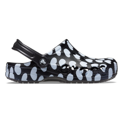 Saboti Crocs Baya Seasonal Printed Clog Negru - Black/White foto