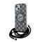 Husa pentru iPhone 15 / iPhone 14 / iPhone 13 - Karl Lagerfeld IML Crossbody MagSafe (KLHMP15SHCKCKLCK) - Monogram Karl&amp;Choupette Head