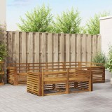 vidaXL Set de canapele de exterior 7 pcs natural Lemn Solid de Acacia 3373624