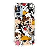 Husa compatibila cu Oppo A72 model Looney Tunes, Silicon, TPU, Viceversa, Transparent, Carcasa