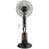 Ventilator cu telecomanda si pulverizare apa Zass ZMF 02 Black cu pulverizare super fina 320 ml/h, Putere 75W, 3,2L capacitate rezervor, 3 trepte ProD