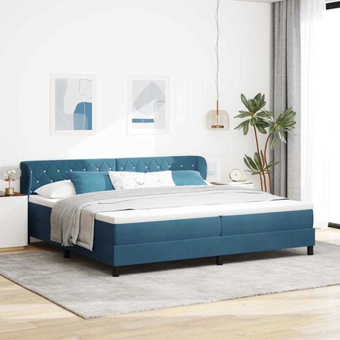 vidaXL Pat cu saltea cu arcuri Gri &icirc;nchis 80x200 cm Catifea cu saltea