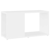 Comoda TV vidaXL, 60x24x32 cm, PAL, Alb - Dulap Suport TV, Design Modern, Mobilier Living