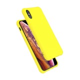 Husa TPU OEM Shockproof Frosted pentru Apple iPhone X / Apple iPhone XS, Galbena