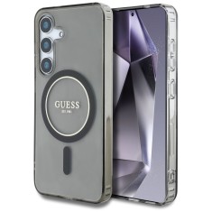 Husa pentru samsung galaxy s25 - guess iml glitter circle magsafe - black foto