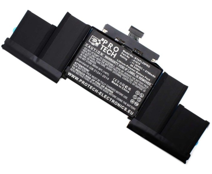Baterie AppleA1618 Protech High Quality, MacBook Pro Retina 15 A1398 Mid 2015 Protech High Quality