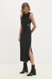 Answear Lab rochie culoarea negru, maxi, dreaptă