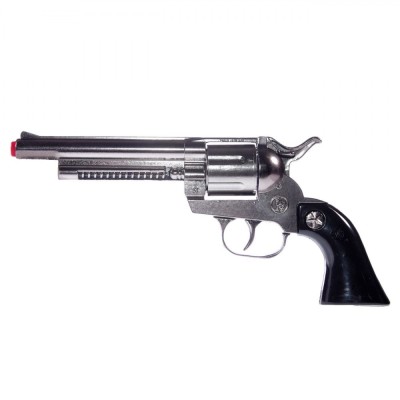 Revolver Metalic Jucărie, 18cm, 12 Gloanțe foto