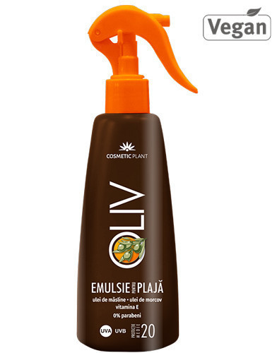 Oliv emulsie plaja SPF20, 200ml, Cosmetic Plant Plaja