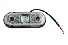 Lampa remorca laterala LED 12V Culoare alba GN24 11 x 4 cm foto