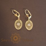 Cumpara ieftin Cercei filigranati placati cu aur Noon - 3.5 cm