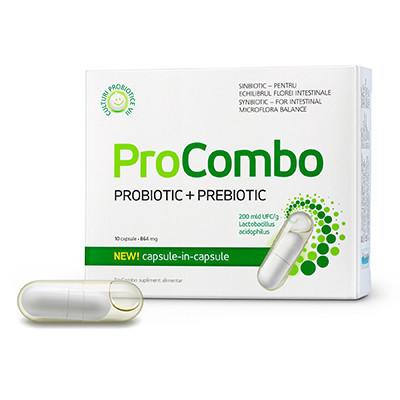 PROCOMBO 10CPS - Echilibrul Microflorei Intestinale