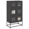 VidaXL Dulap &icirc;nalt, negru, 68x39x123 cm, oțel 853350