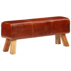 Gossi banca bok gimnastica maro 110cm piele naturala/lemn masiv mango