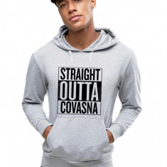 Hanorac Barbati Gri - Straight Outta Covasna - 2XL