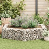 vidaXL Strat &icirc;nălțat gabion hexagonal, 200 x 173 x 40 cm 142536