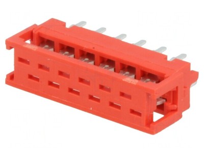 Adaptor Micro-MaTch 12 PIN IDC THT pentru PCB și cablu-bandă foto