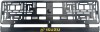 Set 2 bucati, suport numar inmatriculare Isuzu III, Autohelix MSA