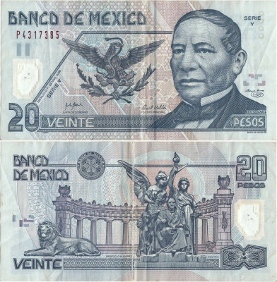 2006 ( 29 III ) , 20 pesos ( P-116f ) - Mexic foto