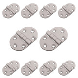 Cumpara ieftin Balama din aluminiu, ovala, pentru usa, saten, 70 x 40 mm, 10 buc / set