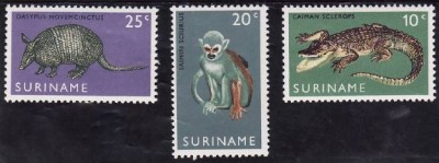 C1618 - Surinam 1969 - Fauna 3v.neuzat,perfecta stare foto