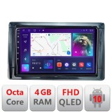 Navigatie Toyota 2DIN Android cu ecran QLED, 4GB RAM, 64GB, CarPlay