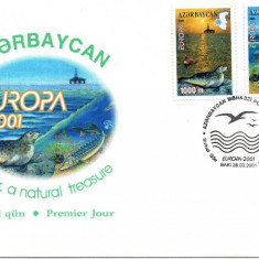 AZERBAIJAN 2001, FDC, EUROPA CEPT, FAUNA