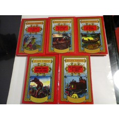 20.000 LIEUES SOUS LES MERS; LE RAYON VERT; UN CAPITAINE DE 15 ANS; LES TRIBULATIONS D&#039;UN CHINOIS EN CHINE; UN BILLET DE LOTERIE ( 5 VOL ) - JULE