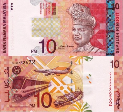 MALAEZIA 10 ringgit 2012 UNC!!! foto