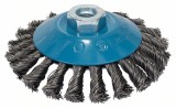 Bosch Perie conica, sarma cu noduri 115 otel, 115mm, 0.5mm, M14 ProAdvanced PowerfulTools