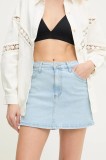 Answear Lab pantaloni scurti jeans femei, neted, high waist