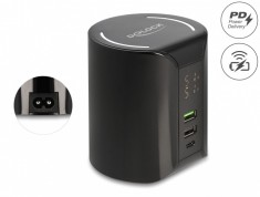 Incarcator priza 1 x USB type C PD + 2 x USB-A 58W + incarcare wireless 10W, Delock 41441
