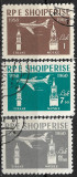 B0168 - Albania 1960 - Aviatie 3v.stampilate,serie completa, Stampilat