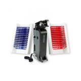 Cumpara ieftin Microscop portabil cu LED si UV, cu adaptor de smartphone, include 24 de lamele pregatite, marire 100-250x, MicroFlip, Carson