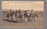 CPIB 25398 CARTE POSTALA - LES SABLES D'OLLONE, NISIPURILE DIN OLLONE, PLIMBARE CU CATARII PE PLAJA, CIRCULATA, 1926, STAMPILE, TIMBRE