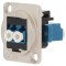 Conector fibră optică cuplă duplex monomod SM metal FT