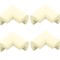 Set 4 bucati protectii pentru colturi ascutite, spuma, autoadeziv, 6 x 6 x 3.5 cm, crem