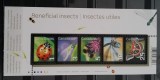 Fauna, insecte, buburuza, fluture, bloc, 2007, MNH