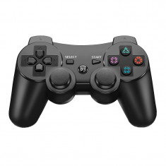 Controller wireless cu vibratii, pentru consola PS3, negru foto