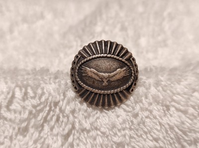 INEL cu VULTUR PLANAND manopera EXCEPTIONALA vintage VECHI de efect UNIC foto