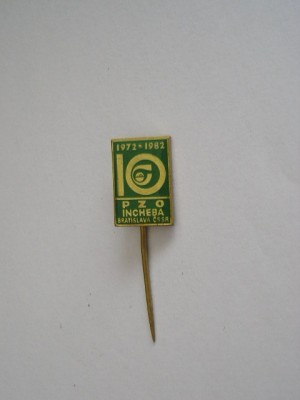 QW9 N6 1 - insigna - Bratislava - INCHEBA - anul 1982 foto