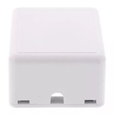 Priza de perete fara Keystone 1-port alba Well foto