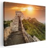 Tablou Marele Zid Chinezesc China la apus Tablou canvas pe panza CU RAMA 60x90 cm