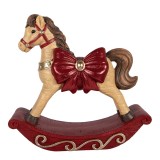 Figurina Calut Craciun ceramica multicolora 42x14x41 cm