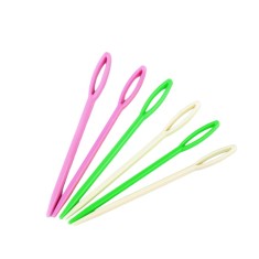 Set 6 ace colorate din plastic Crisalida, lungime 9 cm, multicolor