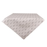 Fata masa bumbac bej gri Iepurasi 100x100 cm