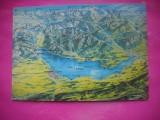 HOPCT 20068 HARTA LACUL LEMAN SI MUNTII -ELVETIA -CIRCULATA