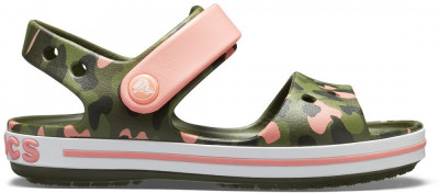 Sandale Crocs Crocband Seasonal Graphic Sandal Pepene galben - Melon foto